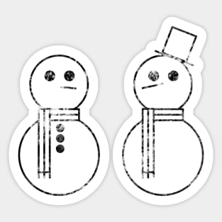Snowmen Chillin' Sticker